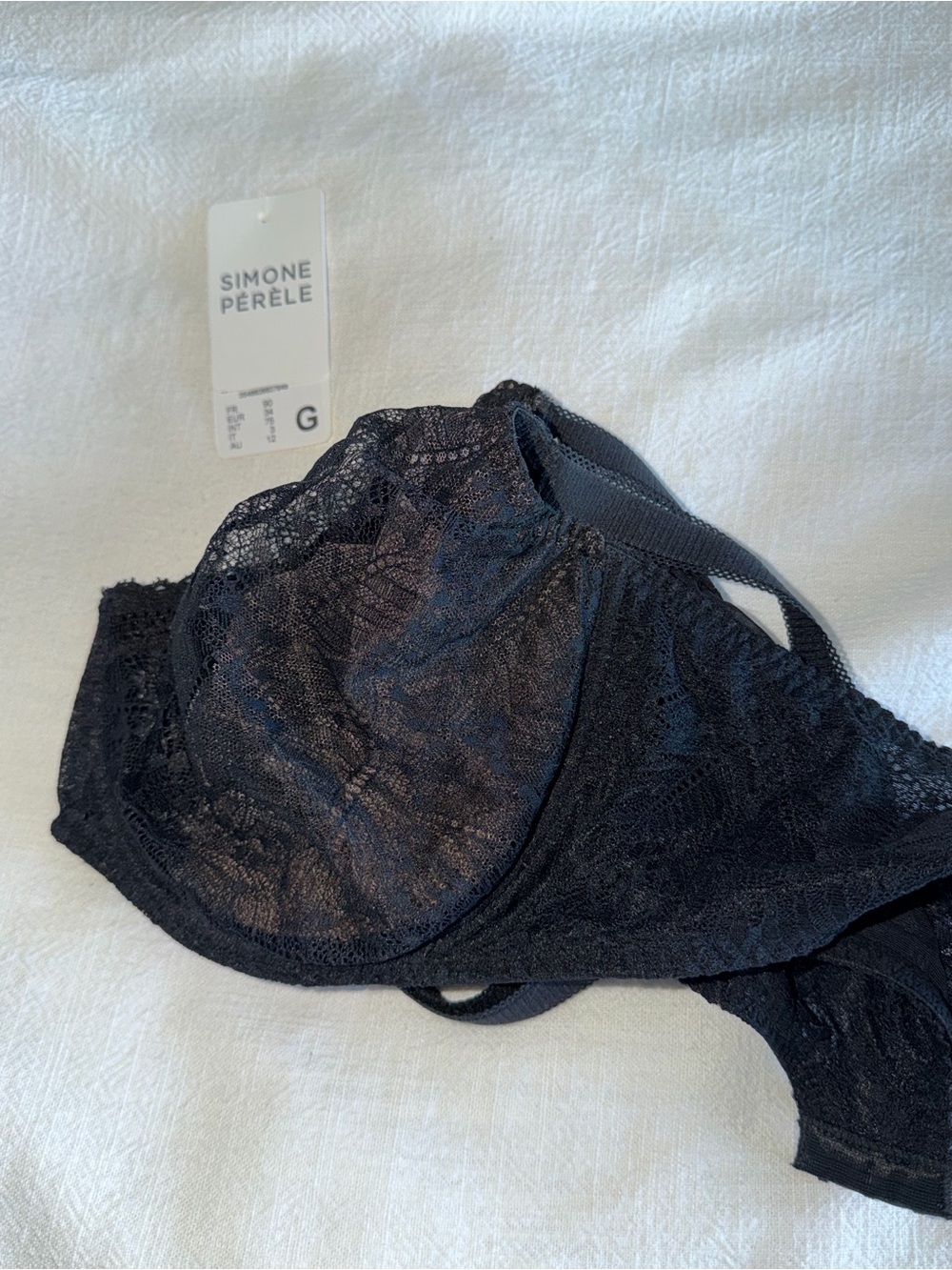 Simone Perele Black Sheer Lace Underwire Bra